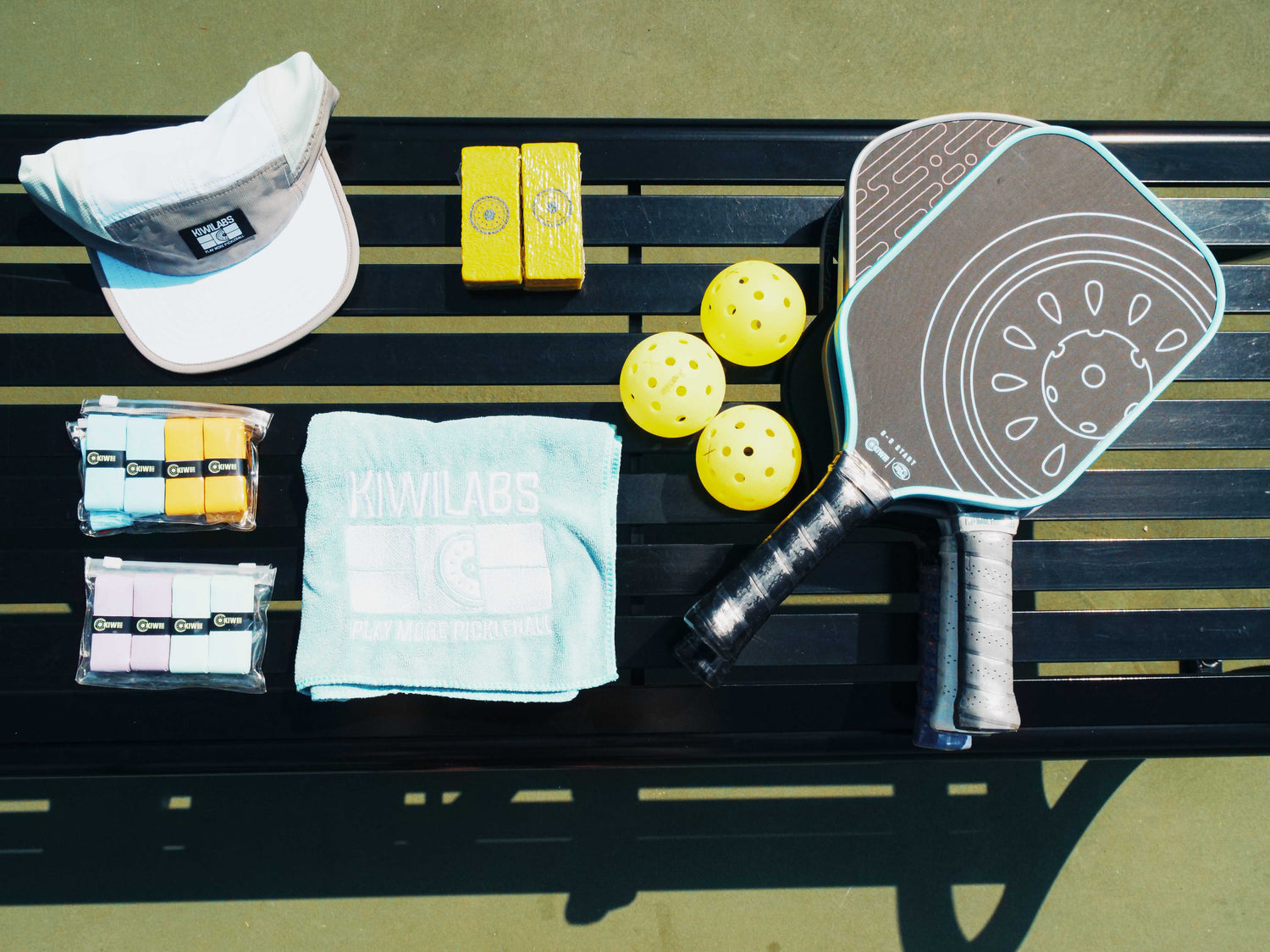 Pickleball accessories that range from balls, griptape, bags, and paddles