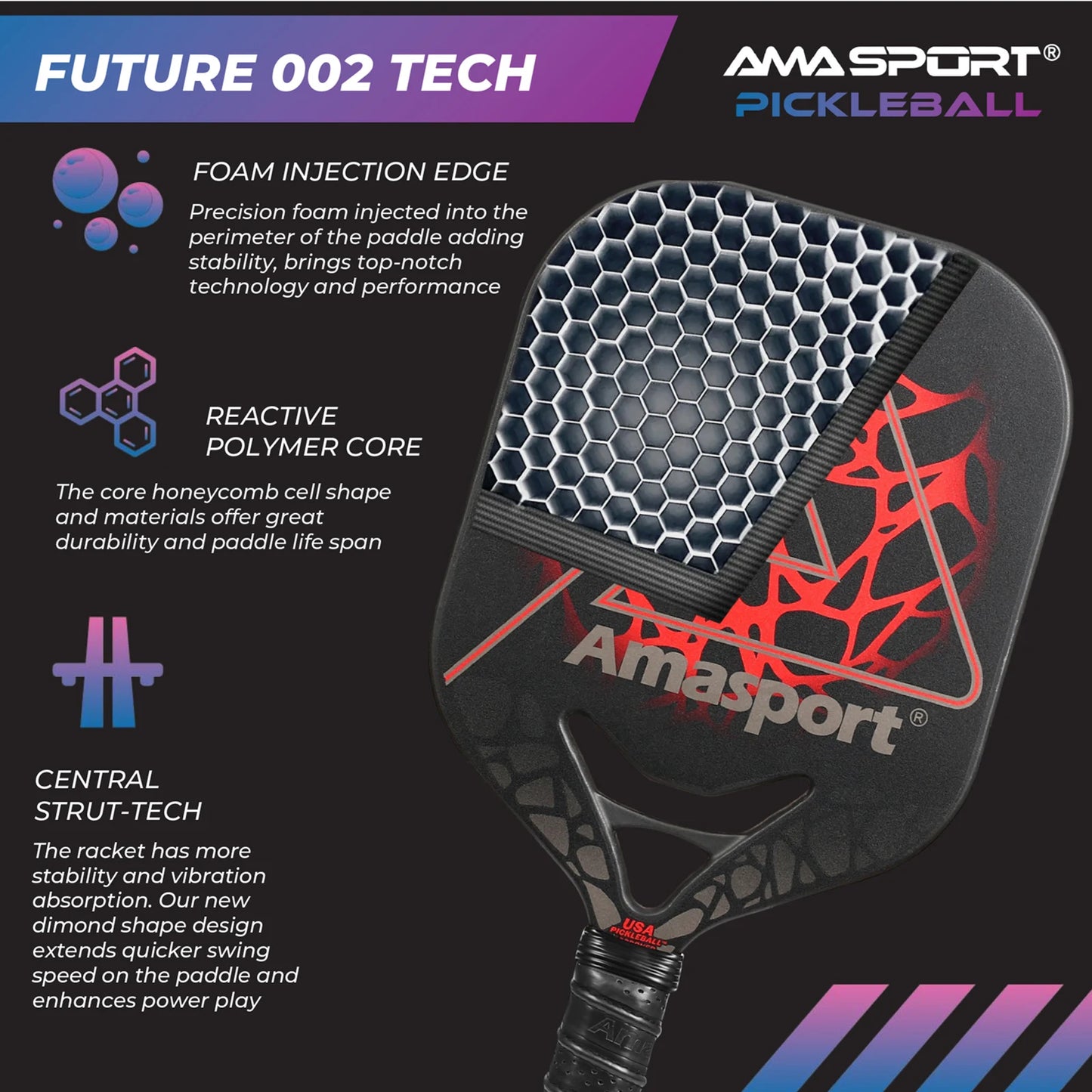 Amasport MNSTR PWR Pickleball Paddles