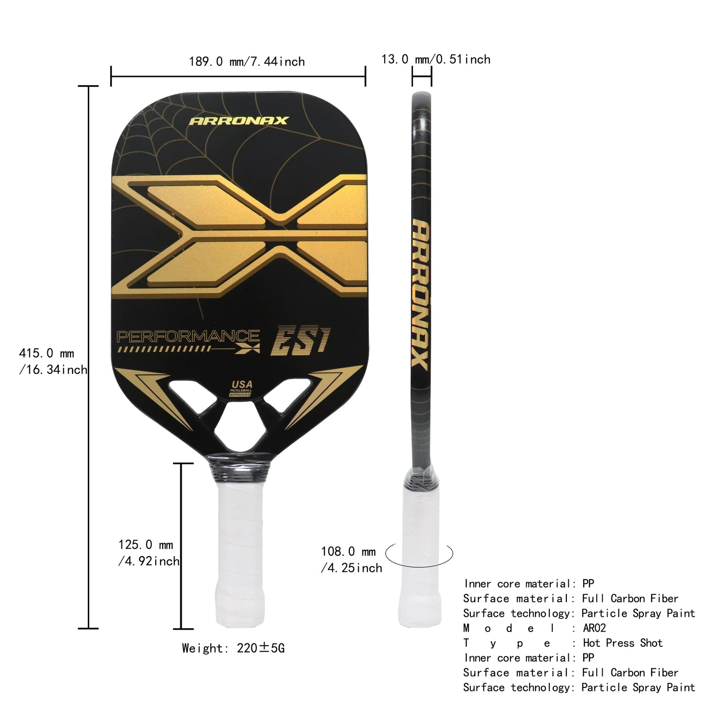 Arronax ES1 Carbon Pickleball Paddles