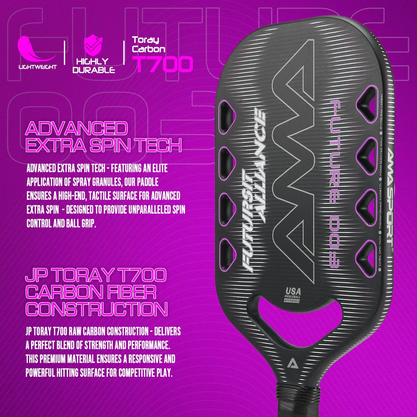 Amasport Future 003 Carbon Pickleball Paddle