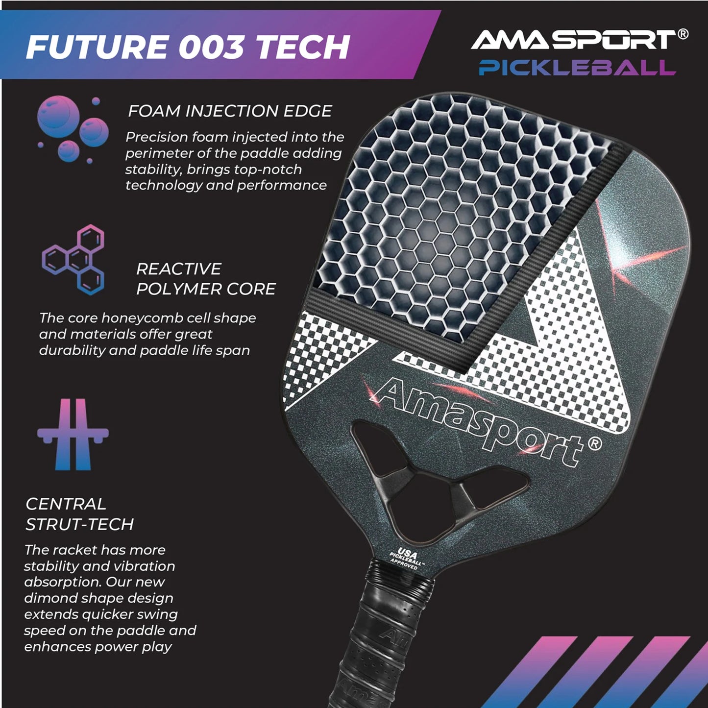 Amasport Matrix High Performance Pickleball Paddle