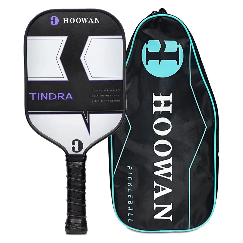 Hoowan Tindra Fiber Glass Pickleball Paddle (W/ Cover)