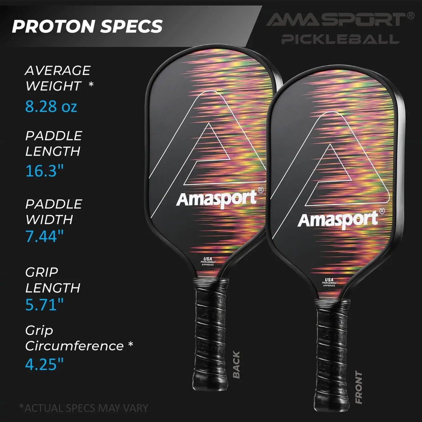 Amasport Proton Carbon Pickleball Paddle