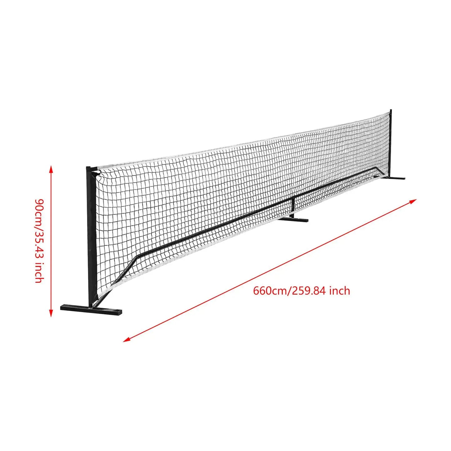 22ft Metal Base Portable Pickleball Net